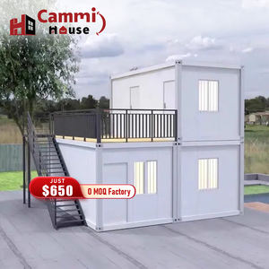 कैममी हाउस मोबाइल होम तह डिचटेबल कंटेनर हाउस फ्लैट पैक कंटेनर हाउस मॉड्यूलर छोटे घर कंटेनर 2-फ्लोर रूम - Product Image 1