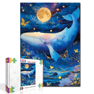 Puzzle personnalisé avec des animaux, motif personnalisé d'animaux domestiques et de faunes sauvages, puzzle en papier à emboîtement pour la décoration de la maison et les cadeaux - Product Image 1