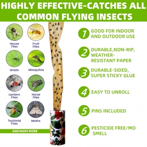 Môi trường kiểm soát dịch hại sản phẩm chuyên nghiệp Fly Trap trong nhà dùng một lần Fly Keo Bẫy - Product Image 4