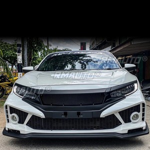 <b>Car</b> Front Bumper Lip Splitter <b>Diffuser</b> Spoiler Guard Body Kit <b>For</b> Honda Civic 2016-2019 10th Gen <b>Car</b> Accessories - Product Image 5