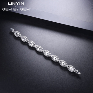 2025 Venta caliente mejor joyería S925 plata Rosa corte radiante brillante diamante pulsera para regalo de San Valentín - Product Image 3