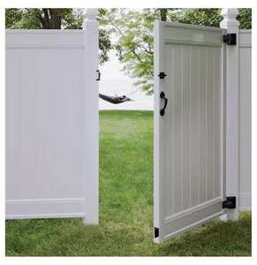 Clôture PVC en plastique de couleur blanche résistante aux UV 6x8 pieds - Product Image 5