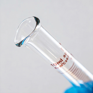 Cylindre <span class=keywords><strong>gradué</strong></span> <span class=keywords><strong>en</strong></span> <span class=keywords><strong>verre</strong></span> borosilicate à double échelle métrique, à parois épaisses, résistant à la chaleur, pour laboratoire - Product Image 4