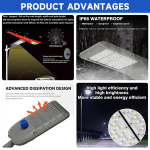Karayolu yol sokak lambası açık Ip65 su geçirmez alüminyum 50w 100w 150w 200w 250w proje 300 - Product Image 3