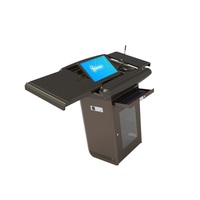 Pupitre numérique à écran tactile de 19 pouces Amplificateur de podium Système de haut-parleurs pour salle de classe Auditorium Présentation des enseignants