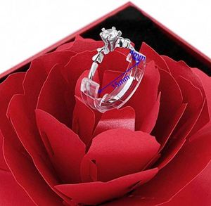 <span class=keywords><strong>Boîte</strong></span> porte-anneau de <span class=keywords><strong>mariage</strong></span> Rose 3D, <span class=keywords><strong>boîte</strong></span> à bijoux, cadeau, <span class=keywords><strong>demande</strong></span> en <span class=keywords><strong>mariage</strong></span> Surprise - Product Image 4