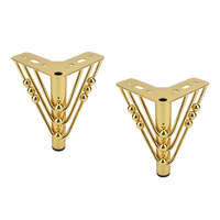 Triangle de luxe moderne pieds de canapé accessoires de quincaillerie en métal pour chambre à coucher pieds de meubles de canapé