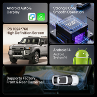 Radio de coche Android para Toyota Prado 2014-2017 estilo Tesla estéreo de coche Carplay Android Auto navegación GPS sistema Multimedia