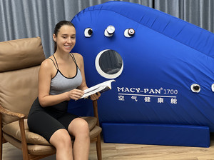 Chambre hyperbare souple <span class=keywords><strong>MACY</strong></span>-PAN 1.5 ATA pour oxygénothérapie HBOT, capsule de thérapie de récupération portable pour la maison, la salle de sport et le bien-être, certifiée CE - Product Image 5