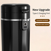 Bouilloire électrique de voiture 500 ml 12 V 24 V en acier inoxydable 316 avec contrôle intelligent de la température pour les voyages