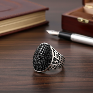 925K Sterling <b>Silver</b> Design <b>Men</b> <b>Ring</b> - Product Image 3