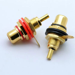 Conector <span class=keywords><strong>RCA</strong></span>, Conector <span class=keywords><strong>Hembra</strong></span> Chapado en Oro, Conector de Cable <span class=keywords><strong>para</strong></span> Soldar, Conector <span class=keywords><strong>RCA</strong></span> <span class=keywords><strong>para</strong></span> Montaje en Panel - Product Image 5