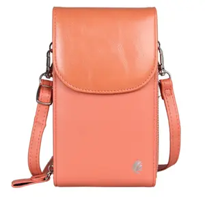 PU Leather Small Wallet Purse Women Cross Body Sling Shoulder Mobile Phone Bag with Shoulder Strap