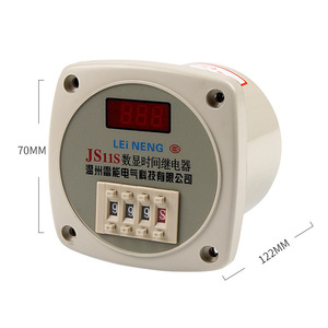 <b>Lei</b> Neng Js11s Digital Time Relay 70x122mm Panel Mount Adjustable Delay Timing Relay For Electrical Appliances - Product Image 1