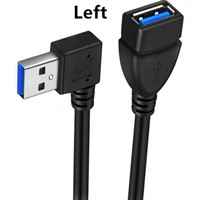 Cable de Extensión USB 3.0 en Ángulo de 90 Grados, con Blindaje Trenzado de PVC, Longitud de 1m, para Cámara de Computadora, Precio de Fábrica, MOQ 500