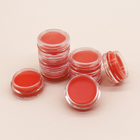 Mini bálsamo labial transparente para niños, bálsamo de labios orgánico y vegano, color rojo claro, para belleza
