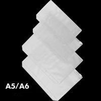 A5 A6 – classeur à anneaux en plastique à 6 trous, pochette transparente à fermeture éclair, mini classeur à anneaux en PVC
