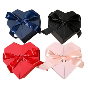 Factory Direct Valentines Day Packaging Boxes Recyclable I Love You Gift Box Recyclable Luxury Heart Shaped Boxes Wholesale