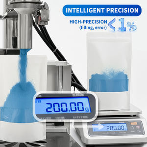 Halbautomati scher Pulver flaschen füller für kleine Nahrungs ergänzungs mittel 10g 100g 500g Vitamin-Aminosäuren-Pulver füll maschine - Product Image 3