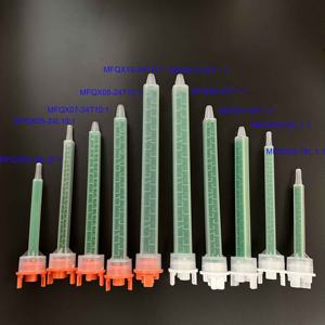 8-24 वर्ग स्थिर मिक्सर 400 एमएल 600 एमएल के लिए दो घटक सिरिंज mf कारतूस टिप 24 तत्व - Product Image 6