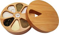 Boîte à pilules portable en bambou pour vitamines hebdomadaires, organiseur de médicaments en bois, distributeur de médicaments, compartiment pour ranger les capsules de médicaments