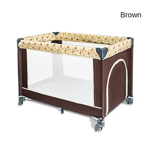 Venta directa de fábrica Básico Simple Niños Bebé Niño Niños <span class=keywords><strong>Cuna</strong></span> Corralito plegable Bebés Cama <span class=keywords><strong>Cuna</strong></span> de bebé - Product Image 5