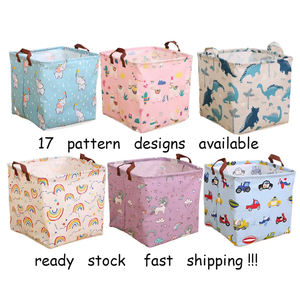 ตะกร้าผ้าสักหลาดเก็บของเล่นสำหรับเด็ก,ตะกร้าเก็บของแบบพับได้ตะกร้าเก็บของเล่น - Product Image 3