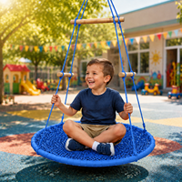 Balançoire suspendue ronde moderne Ropecube pour enfants, robuste, pour jardin, parc, aire de jeux, villa et école