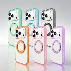 <span class=keywords><strong>Coque</strong></span> magnétique prête à être expédiée pour <span class=keywords><strong>iPhone</strong></span> 17 Pro, <span class=keywords><strong>coque</strong></span> antichoc en acrylique effet peau, couleur personnalisée, avec coussin d'air invisible - Product Image 1