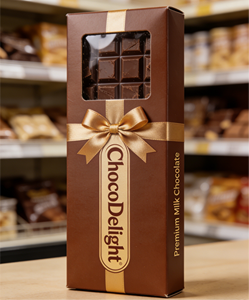 FX Premium Eco-Friendly Reusable <b>White</b> <b>Cardboard</b> Dessert <b>Boxes</b> Transparent Display Window for Chocolate for Party Gift Box - Product Image 3