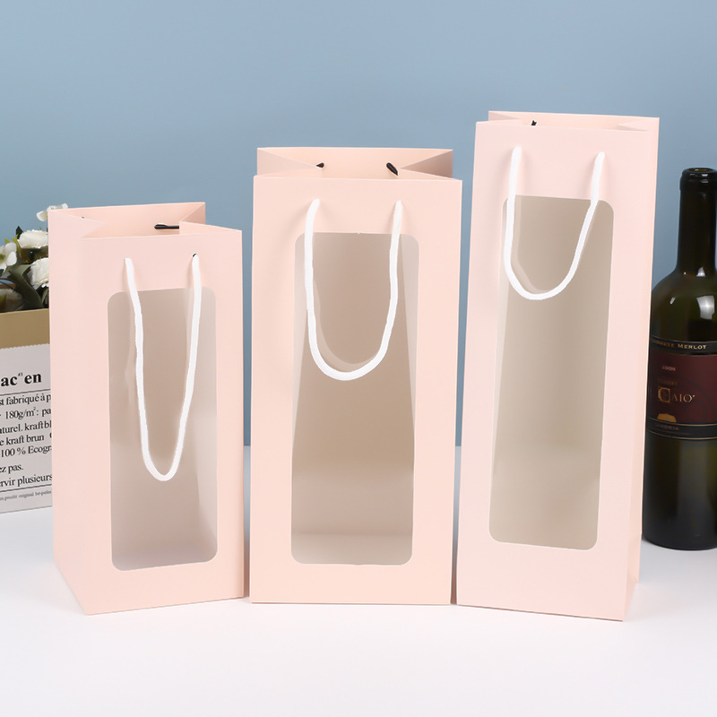 Carton rose clair/blanc