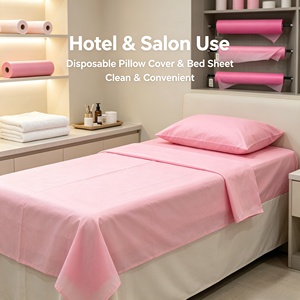Rollo de Tela No Tejida Rosa SMS para Sábanas Desechables, Masajes, Uso en Hoteles y Spas - Product Image 5
