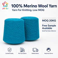 Fil à tricoter 100% laine mérinos de haute qualité, teint fantaisie, effet cachemire, épais, pour la couture et le tricot