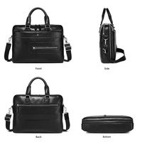 Sacs en cuir véritable de haute qualité avec logo personnalisé, vente en gros, service OEM, sacoche d'affaires pour hommes, grande capacité, multifonctionnelle