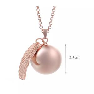 Nuevos Sonidos Musicales de Tendencia, Bola Mexicana, Llamador de Ángeles, para Futura Mamá, Bolas de Armonía Esmeriladas, Collar con Colgante Esmerilado - Product Image 2