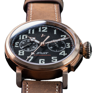 Reloj de Piloto Automático Mecánico de Alta Calidad, Luminoso e Impermeable, con Correa de Acero Inoxidable en Oro Blanco, Esfera de Cristal y Manecillas - Product Image 6