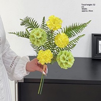 Bouquets de fleurs artificielles haut de gamme de luxe, accessoires de photographie, décoration florale pour salon, roses et lys faits à la main