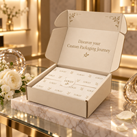 Boîte d'expédition de luxe personnalisée résistante aux rayures, boîte d'expédition sécurisée recyclable de qualité supérieure avec papier de soie pour l'emballage de portefeuilles