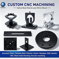 Adaptateur de plaque de base optique usinée CNC de haute précision, support optique métallique personnalisé pour l'assemblage de systèmes laser industriels