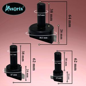 Juego de Fresas Rectas Surtidas de 3 Piezas, de Acero para Herramientas, con Vástago de 1/2 Pulgada, HRC 60, ODM OEM para Fresadora Vertical - Product Image 4