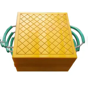 High Impact Resistant Uhmwpe Stackable Cribbing Blocks Foot Sleeper Crane Outrigger Pad
