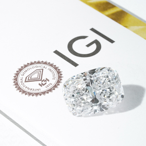 Diamante al por mayor de corte cojín alargado de 1-3 ct con certificado IGI, diamante suelto cultivado en laboratorio HPHT CVD DE de corte cojín para joyería - Product Image 1