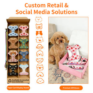 Arnés, Correa y <span class=keywords><strong>Collar</strong></span> para Perro Bordado de Lujo Personalizado OEM, <span class=keywords><strong>Collar</strong></span> y Correa Ajustables de Tela Sherpa Antitirones para Mascotas, Dispensador de Bolsas para Excrementos - Product Image 5