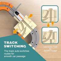 Nouveau Circuit de Course 3D Magique en Plastique Flexible, Blocs de Construction Créatifs pour Voitures et Trains, Jouets à Emboîter en Cubes, Ascenseur, Lithium