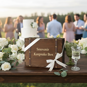 Caja de Madera Pequeña Hecha a Mano para Recuerdos, Organizador de Almacenamiento de Joyas para Viajes - Product Image 4