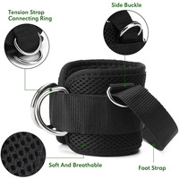 Sangle de cheville réglable pour machine à câble, entraînement de résistance des jambes en salle de sport, attache de poulie, vente en gros, logo OEM
