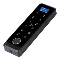 Boîtier ABS étanche, écran LCD, lecteur d'empreintes digitales, double RFID, clavier tactile, clavier de contrôle d'accès autonome