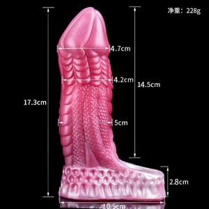 Funda para Pene FRRK, Dragón Rojo, Funda de Silicona para Pene, Extensor de Eyaculación Retardada Masculina, Súper Suave, Juguetes Sexuales para Adultos - Product Image 2
