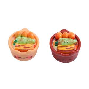 Usine <span class=keywords><strong>pas</strong></span> <span class=keywords><strong>cher</strong></span> prix résine artisanat en gros 3D mignon dessin animé chat légume Figurine résine Animal pour la décoration de la maison - Product Image 5