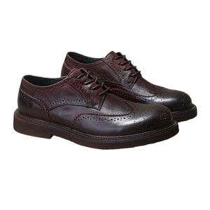 Zapatos de Cuero Formales y Casuales de Alta Gama para Hombre, con Cordones, Diseño Brogue, Aumentan la Estatura, Impermeables, de Piel Vacuna - Product Image 6